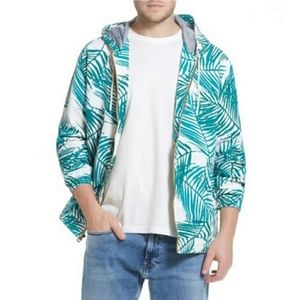 Weatherproof Vintage Leaf Print Nylon Jacket